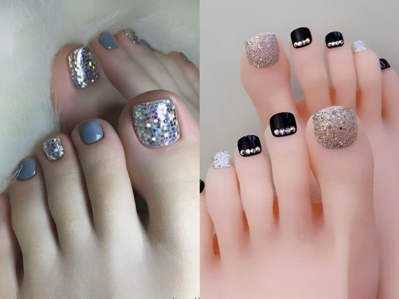 Mẫu nail kim tuyến đi biển