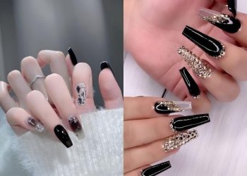 nail màu đen
