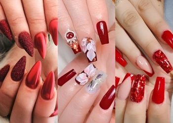 nail màu đỏ