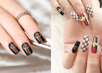 mẫu nail Gucci
