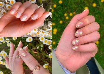 mẫu nail hoa cúc