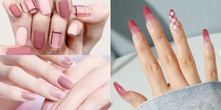 mẫu nail màu pastel