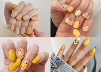 Mẫu nail màu vàng đẹp nhất hiện nay