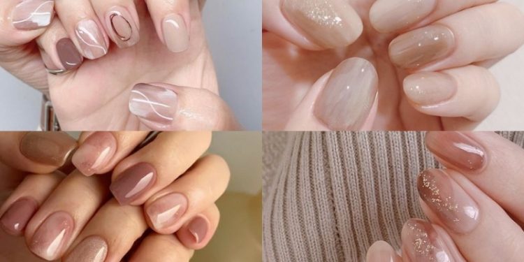 mẫu nail nude