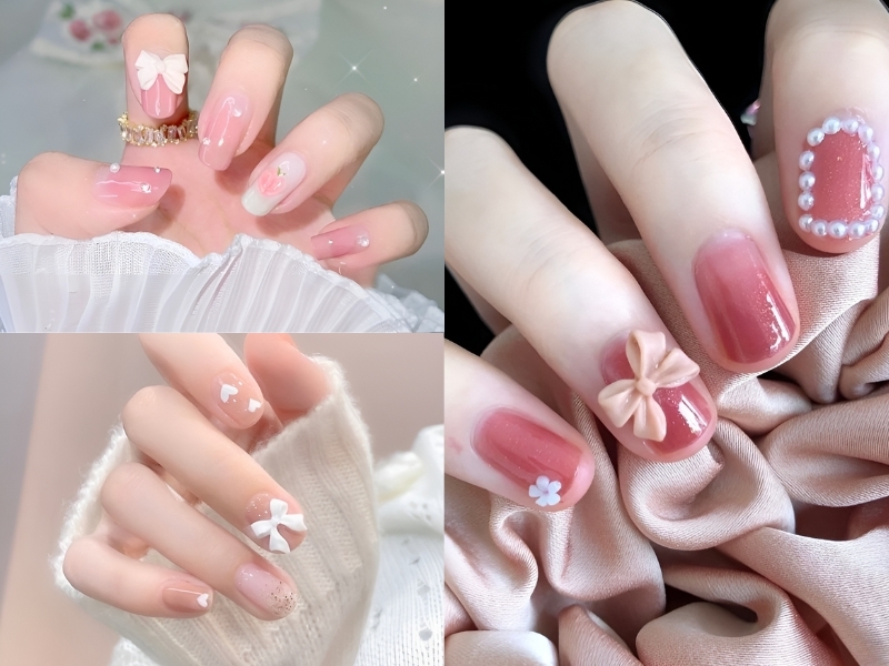 nail hồng tiểu thư