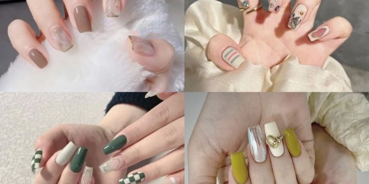 Mẫu nail móng vuông đẹp