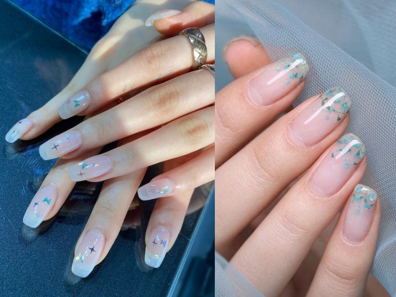 Mẫu nail trang trí họa tiết nhỏ