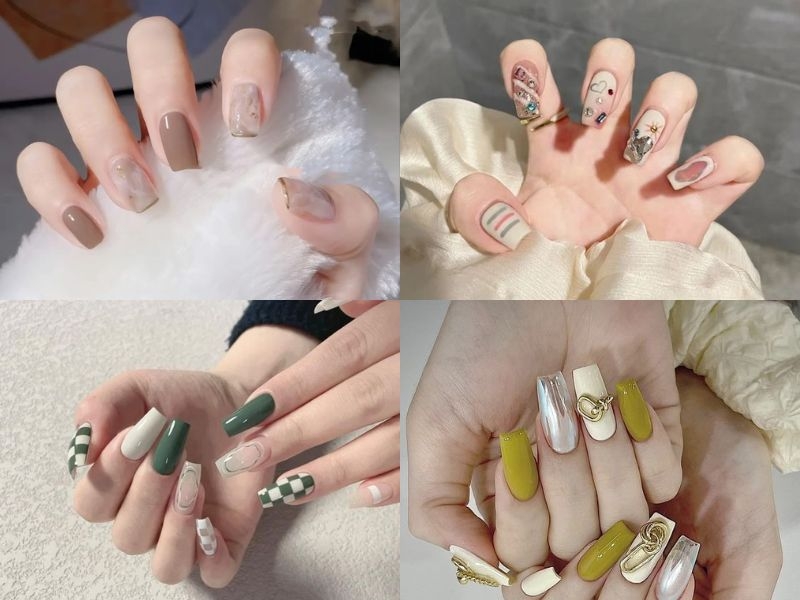 Nail đẹp dành cho móng vuông